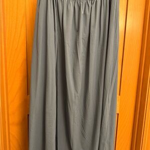 Halara blue women’s side slit maxi skirt